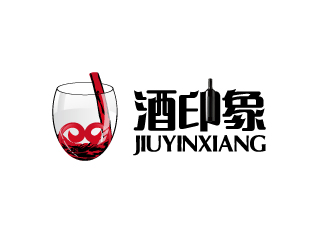 何錦江的酒印象-進口酒業logo設計