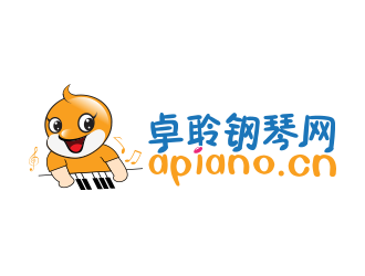 黃安悅的卓聆鋼琴網(wǎng)（apiano.cn）logo設計