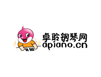 黃安悅的卓聆鋼琴網(wǎng)（apiano.cn）logo設計