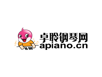 黃安悅的卓聆鋼琴網(wǎng)（apiano.cn）logo設計