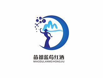 AR科技核心～雪狐設計的苗都藍莓紅酒logologo設計