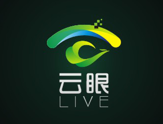 楊占斌的云眼live高科技logologo設計