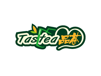 Tastea品茶奶茶店logo設計