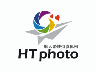 張曉明的航天婚紗攝影機(jī)構(gòu)/HTphotologo設(shè)計