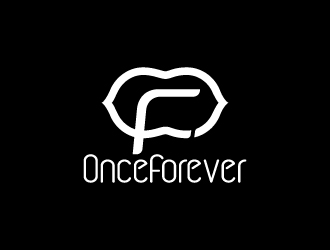 周金進的英文：onceforever  +中文：萬姿艾唯logo設計