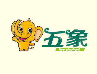 食品大象卡通LOGO設計logo設計