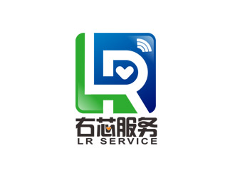 郭慶忠的右芯服務logo設計