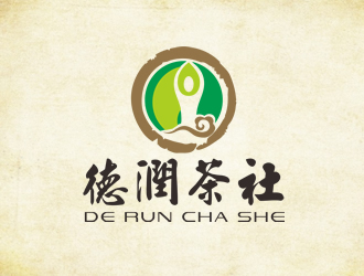 廖燕峰的德潤茶社茶館logo設(shè)計(jì)