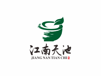 何嘉健的天池茶場茶館logo設計