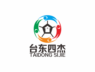 何嘉健的臺東四杰足球logologo設計