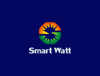 鐘炬的Smart Watt LED照明 英文logologo設(shè)計