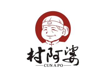 曾翼的村阿婆卡通形象logologo設計