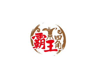 周金進(jìn)的霸王四角白酒logologo設(shè)計