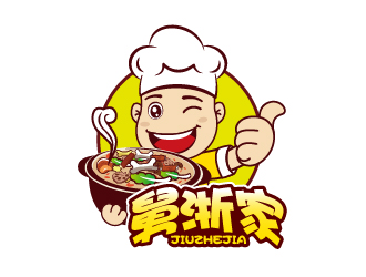 葉美寶的舅浙家特色餐飲logologo設計