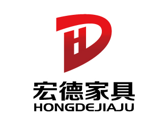 張俊的宏德家具家居圖標logo設計