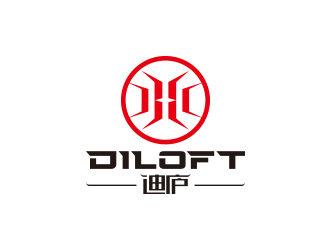 迪廬；DILOFT 對稱標志logo設計