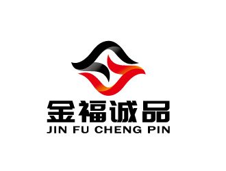 周金進(jìn)的金福誠品圖形對稱logo設(shè)計