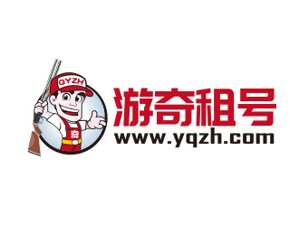 向正軍的游奇租號游戲卡通吉祥物logo設計