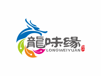 龍味緣特色食品商標logo設(shè)計