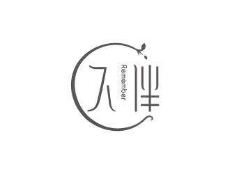 中文線條型－久伴雜貨鋪logologo設計