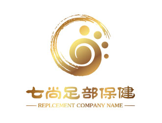 鐘炬的上海七尚足部保健有限公司logo設計