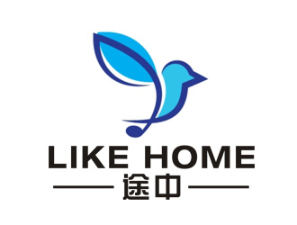 李正東的途中 like home民宿品牌logo設計logo設計