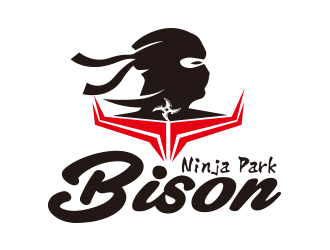 向正軍的Bison Ninja Parklogo設(shè)計