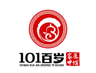 潘樂的101百歲家中醫館或國醫館logo設計