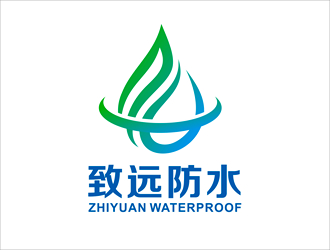 唐國強的建筑防水工程單色logologo設計