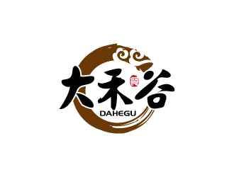 張俊的大禾谷中式快餐標志設計logo設計