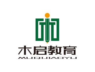 孫金澤的木啟教育logo設計logo設計