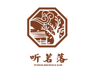 薛永輝的聽(tīng)茗落普洱茶葉品牌logo設(shè)計(jì)logo設(shè)計(jì)