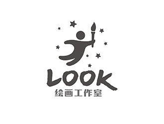 梁俊的look繪畫工作室logo設(shè)計(jì)