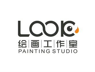 唐國強(qiáng)的look繪畫工作室logo設(shè)計(jì)