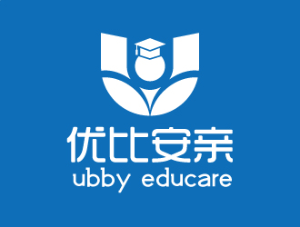 張俊的優比安親兒童教育logo設計