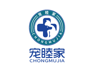 張俊的寵睦家動物醫院logo設計