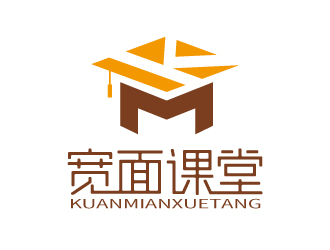 張俊的寬面課堂教育logo設計