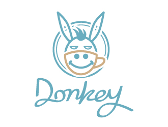 張俊的Donkey 手繪線條logologo設計