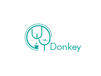 朱紅娟的Donkey 手繪線條logologo設計