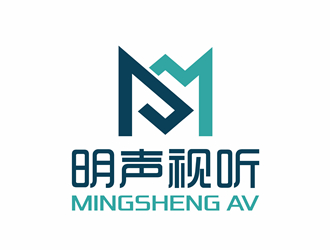 唐國強的明聲視聽logo設計