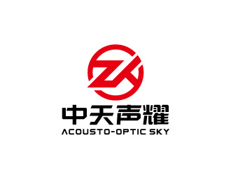 周金進的中天聲耀（英文名：Acousto-Optic Sky）logo設計