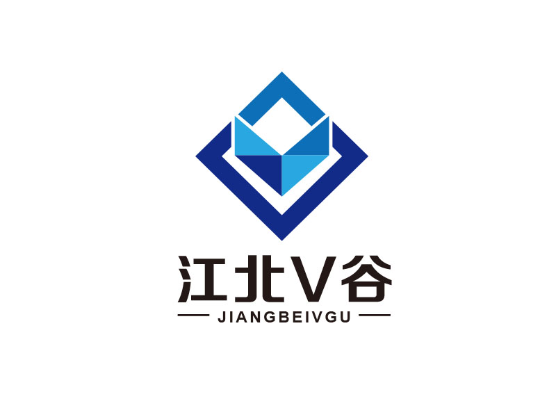 朱紅娟的江北V谷logo設計