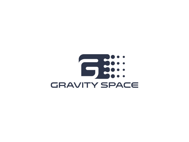 GRAVITY SPACE黑白色logo設計