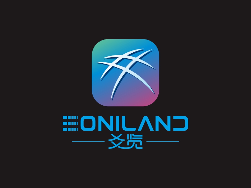 陳國偉的爻覽    EONILANDlogo設計