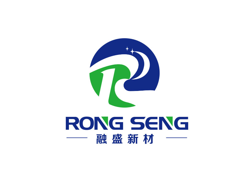 朱紅娟的融盛新材  RONG SENGlogo設計