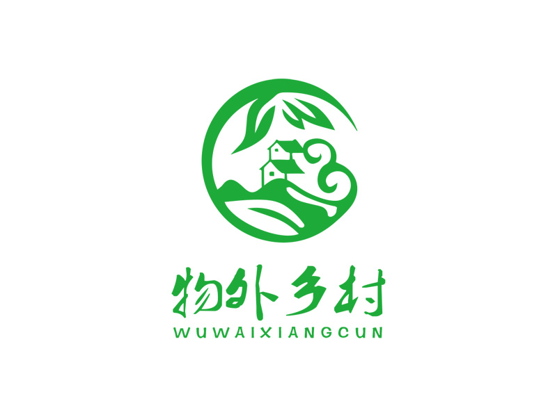 秦光華的物外鄉村logo設計