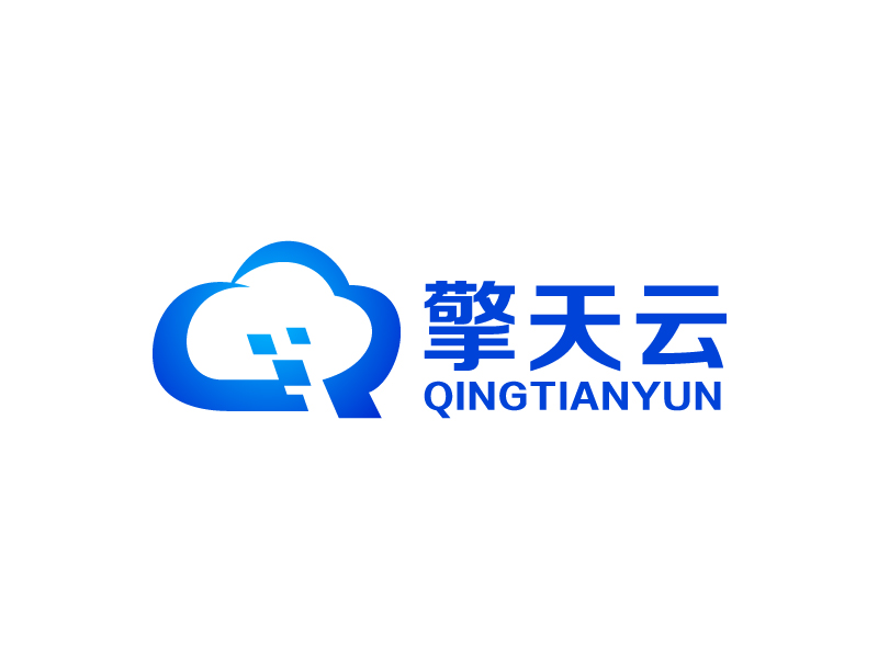 葉美寶的擎天云qingtianyunlogo設計