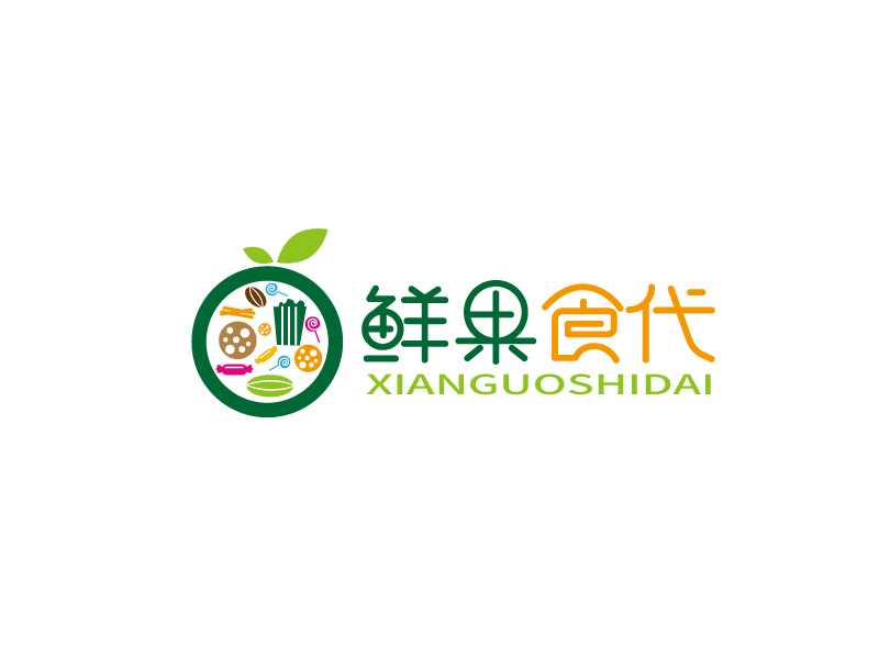 張俊的鮮果食代logo設(shè)計