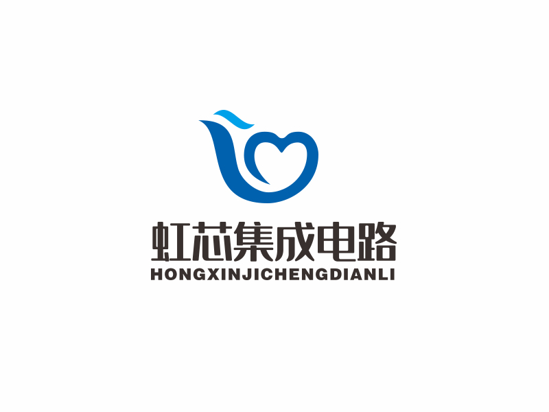 馬文明的虹芯集成電路logo設計