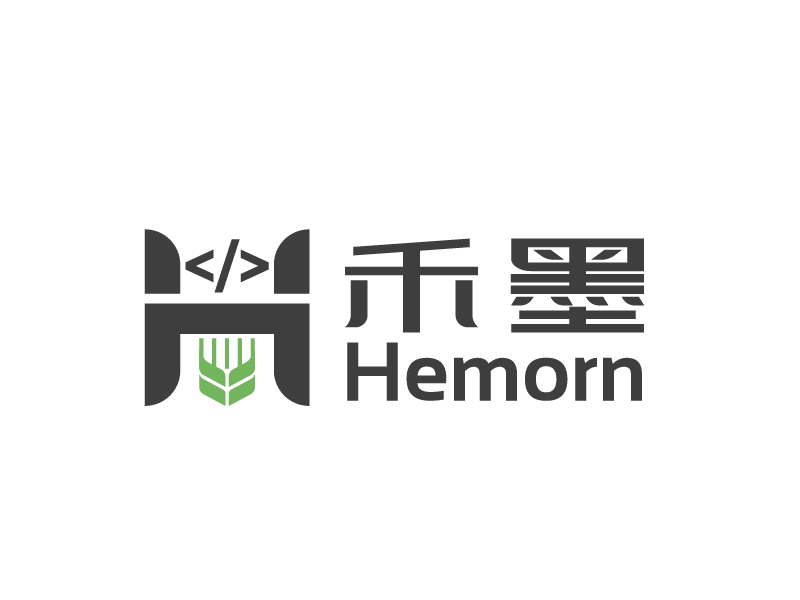 張俊的禾墨 (Hemorn)logo設計